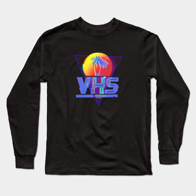 VHS "Extra Quality" #3 (GLITCHED) Long Sleeve T-Shirt by RickTurner